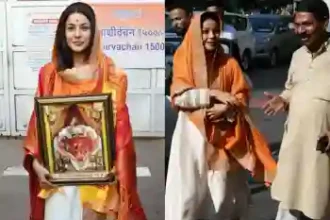 'धूप लगदी' आज रिलीज होने पर शहनाज गिल ने सिद्धि विनायक मंदिर में आशीर्वाद लिया