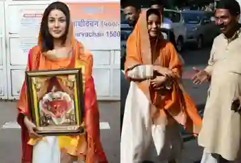 'धूप लगदी' आज रिलीज होने पर शहनाज गिल ने सिद्धि विनायक मंदिर में आशीर्वाद लिया