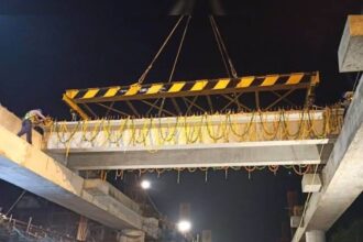 कानपुर समाचार: 2 मेट्रो स्टेशनों पर टी-गर्डर्स का काम पूरा