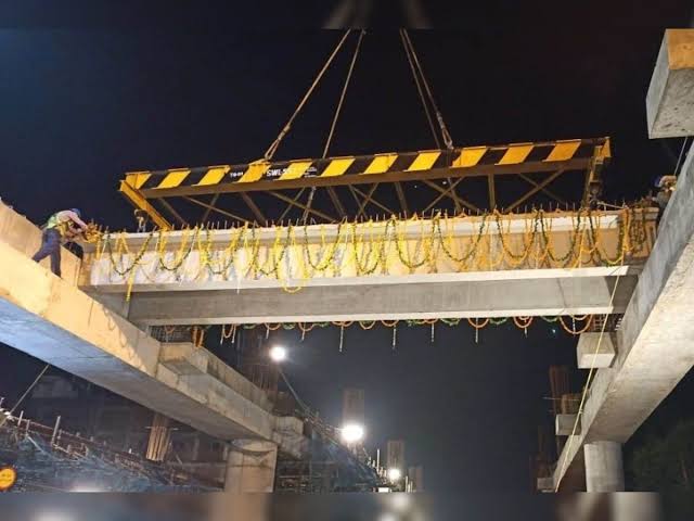 कानपुर समाचार: 2 मेट्रो स्टेशनों पर टी-गर्डर्स का काम पूरा