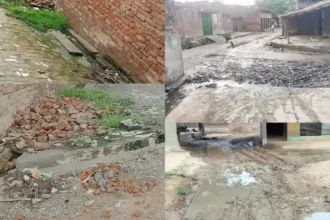 Sitapur News: स्वच्छता अभियान को पलीता लगाती ग्राम पंचायत माथन, गंदगी से भरी नालियों की नहीं हो रही सफ़ाई