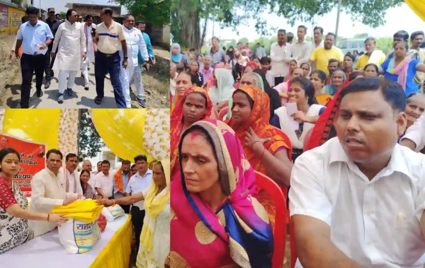 Shahjahanpur: जनपद के प्रभारी मंत्री ने बाढ़ प्रभावित क्षेत्र के कई स्थलों निरीक्षण कर बाढ़ से पीड़ित परिवारों को राहत सामग्री की वितरित