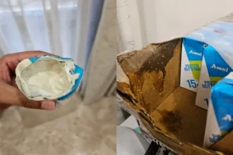 ऑनलाइन ऑर्डर किए अमूल बटरमिल्क में निकले कीड़े, ग्राहक से कीड़े निकलने पर अमूल कॉर्प ने मांगी माफ़ी