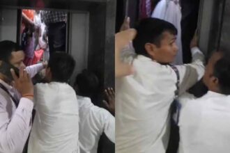 ग्रेटर नोएडा में स्कूली बच्चों समेत 10 लोग आधा घंटे तक लिफ्ट में फंसे रहे, तीसरी मंजिल पर अटकी रही लिफ्ट