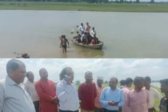 Hardoi: स्कूली बच्चे और ग्रामीण जान जोखिम में डालकर नदी पार करने को मजबूर