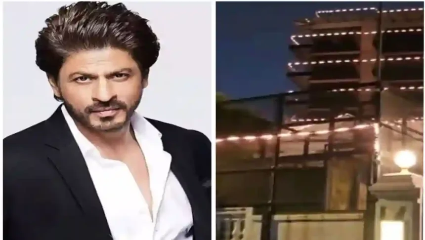 दिवाली की सजावट से जगमगा उठा शाहरुख खान का घर मन्नत