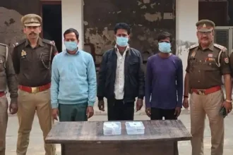 हरदोई पुलिस ने ज्वैलर्स की दुकान में हुई चोरी का खुलासा कर 3 शातिर चोरों को किया गिरफ्तार