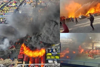 महाकुंभ मेले में गीता प्रेस के कैंप में लगी आग, 180 कॉटेज जले