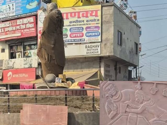 Hardoi News: देवी-देवताओं के ऊपर अटल जी की मूर्ति