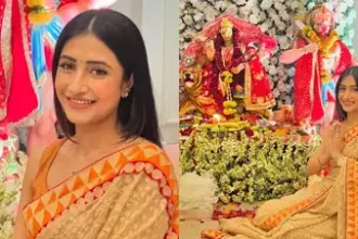 धनश्री ने साड़ी पहनी, कीर्तन किया और मां के साथ खेली फूलों से होली, तस्वीरें सोशल मीडिया पर वायरल