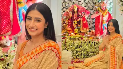 धनश्री ने साड़ी पहनी, कीर्तन किया और मां के साथ खेली फूलों से होली, तस्वीरें सोशल मीडिया पर वायरल