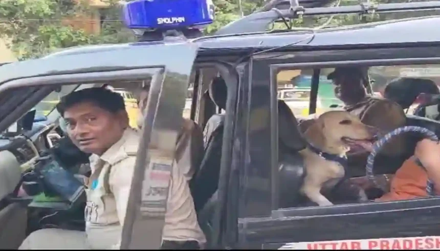 मैनपुरी में डायल-112 के वाहन का दुरुपयोग, इंस्पेक्टर साहब का पालतू कुत्ता पुलिस जीप से पहुंचा अस्पताल