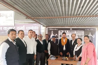 यूपी के टॉप 3 बेस्ट पत्रकार में चयन होने पर फैजी खान को संयुक्त अधिवक्ता परिषद के सैकड़ों कार्यकर्ताओं ने मुँह मीठा कराकर दी बधाई