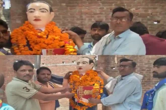 लखीमपुर में अंबेडकर जयंती पर निकाली गई रैली