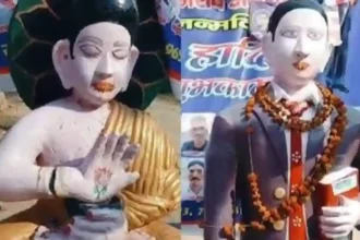 Hardoi News: अंबेडकर और भगवान बुद्ध की प्रतिमा तोड़े जाने पर हरदोई के सुरजीपुर गांव में बवाल, दो पक्षों में पथराव