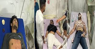 बरसात से बचने के लिए पेड़ के नीचे खड़े थे छात्र, तभी गिरी बिजली, 5 छात्र झुलसे, 2 छात्रों की हालत नाजुक