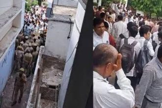 Lucknow News: केजीएमयू में अतिक्रमण हटाने के दौरान हंगामा, पत्थरबाजी में डॉक्टर घायल