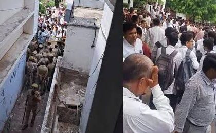 Lucknow News: केजीएमयू में अतिक्रमण हटाने के दौरान हंगामा, पत्थरबाजी में डॉक्टर घायल