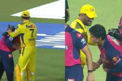 मैच के बाद Vaibhav Suryavanshi ने MS Dhoni के पैर छू कर लिया आशीर्वाद, फोटोज वायरल