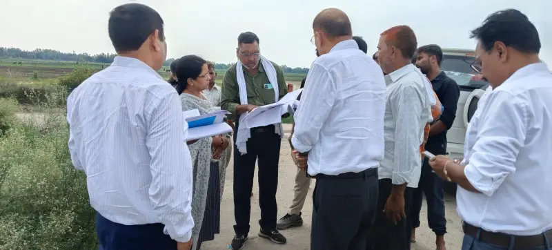 Hardoi News: उप गन्ना आयुक्त लखनऊ के द्वारा गन्ना सर्वे कर की गई जाँच