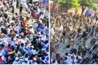 बरेली में जुमे की नमाज के बाद बवाल, पुलिस ने किया लाठीचार्ज, मौलाना तौकीर रजा के सड़क पर उतरने के ऐलान से बिगड़ा माहौल