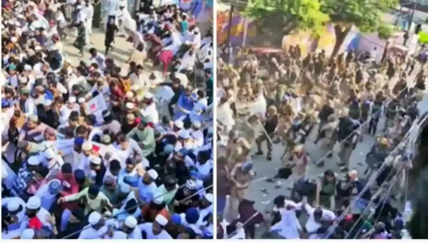 बरेली में जुमे की नमाज के बाद बवाल, पुलिस ने किया लाठीचार्ज, मौलाना तौकीर रजा के सड़क पर उतरने के ऐलान से बिगड़ा माहौल