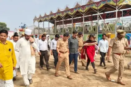 Hardoi News: जिलाधिकारी व पुलिस अधीक्षक द्वारा झाड़ी शाह बाबा मेला की सुरक्षा व्यवस्था का जायजा लिया,24 अक्टूबर से होगा शुरू
