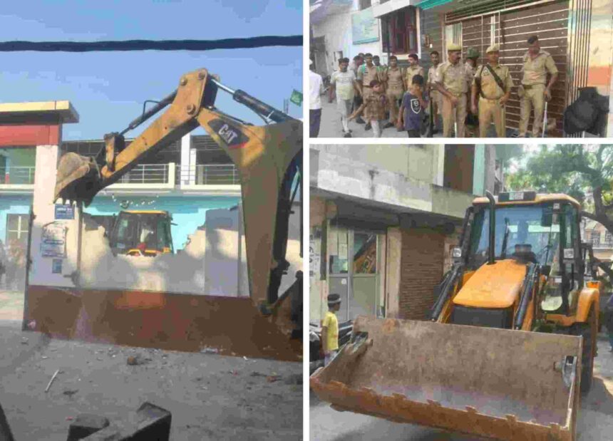 बरेली में तौकीर रजा के करीबियों पर बुलडोजर कार्यवाही शुरू, रजा पैलेस मिट्टी में मिला