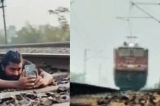 खतरनाक स्टंट करने वाला युवक गिरफ्तार, रील के चक्कर में रेलवे ट्रैक पर लेटा, ऊपर से गुजर गई ट्रेन…