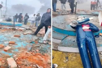 Hardoi News: बाबा साहब डॉक्टर भीमराव अंबेडकर की प्रतिमा पर फिर अराजक तत्व ने की मूर्ति के साथ छेड़छाड़…